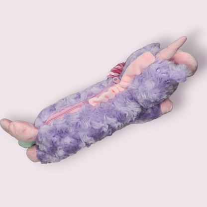 Little Twin Stars Purple Unicorn Plush Pencil Case