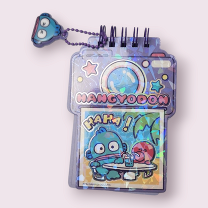 Hangyodon Fishman Purple Sparkle Spiral Notepad