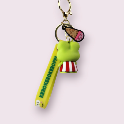 Keroppi Ice Cream Silicone Keychain