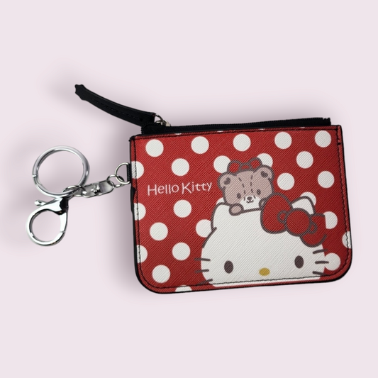 HK Red Keychain Wallet