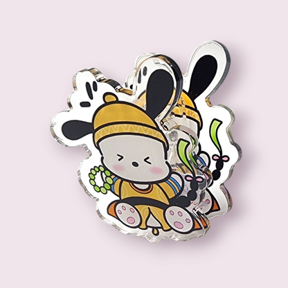 Pochacco Legend of Zhen Huan Samurai Acrylic Paper Clip