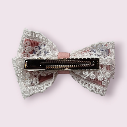 HK Lace Ribbon Hair Clip