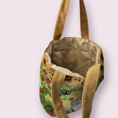 Totoro Forest Strawberry Woven Tote Bag (Japan)