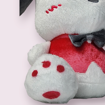 Pochacco Rare Blushing Red Suit, Bowtie & Hat Plush