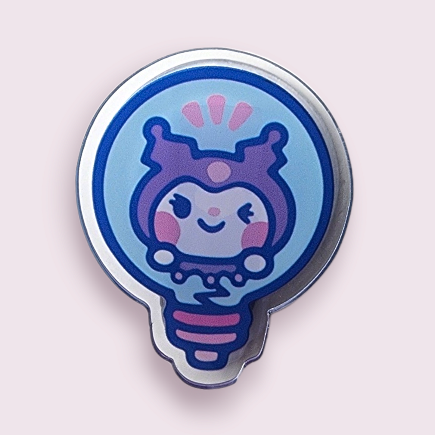 Kuromi Light Bulb Paper Clip