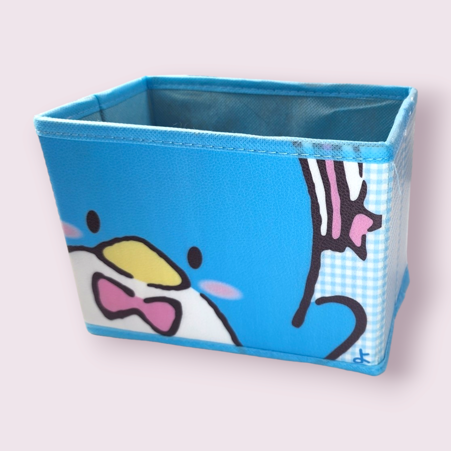 Tuxedo Sam Small Fabric Desktop Storage Box