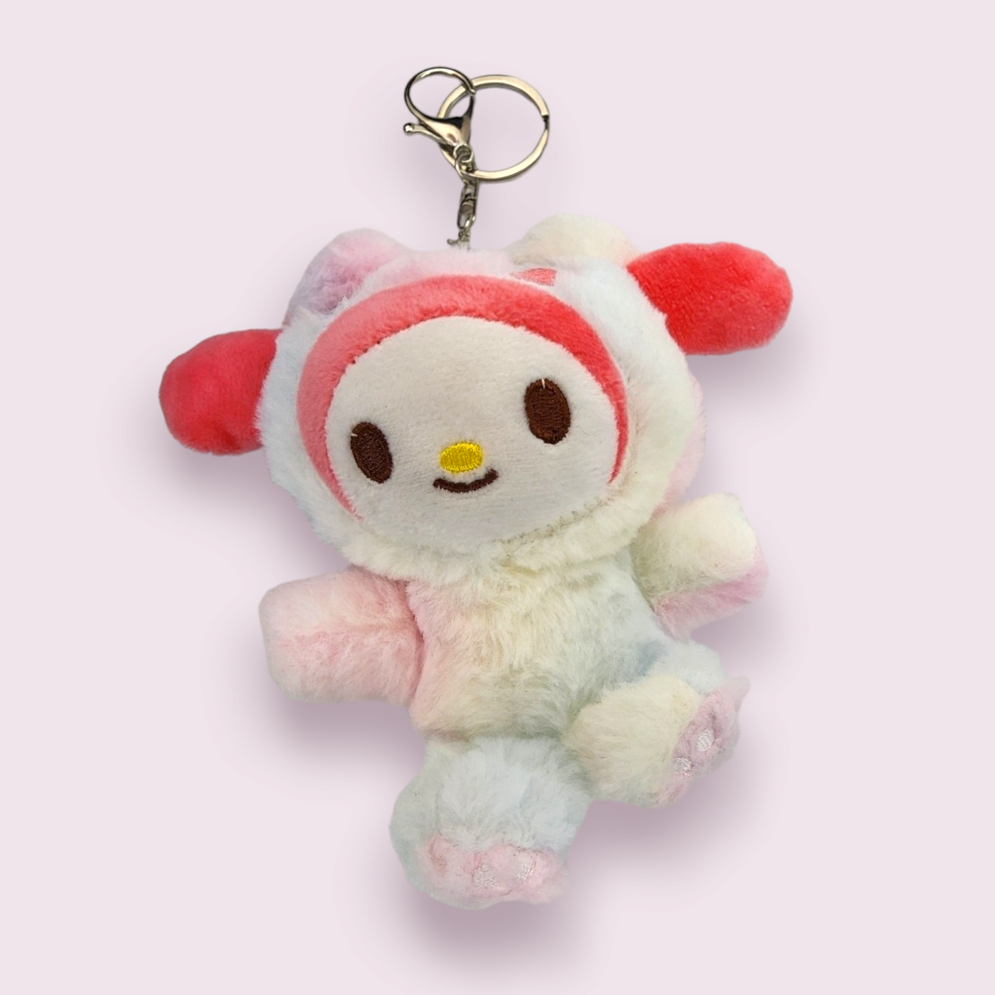 Panda My Melody Plush Keychain