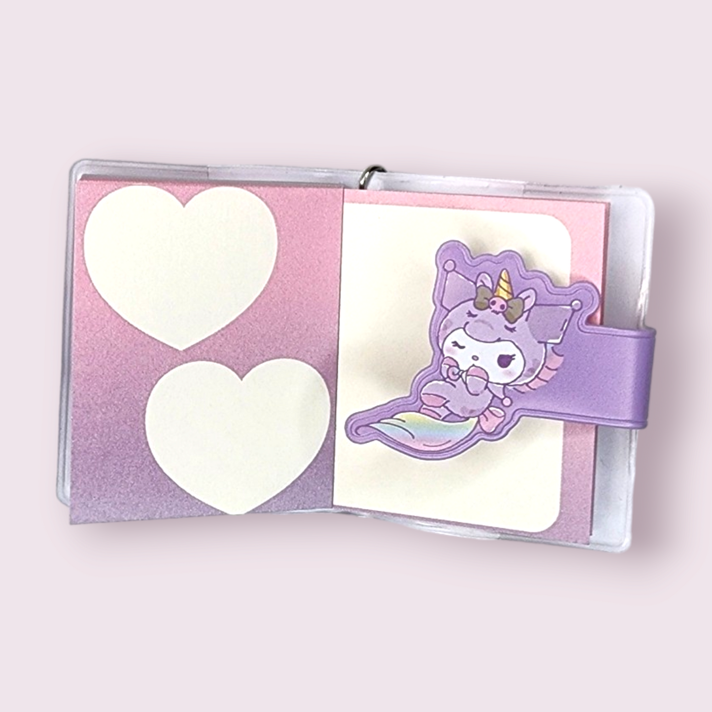 Kuromi Unicorn Mini Keychain Notepad - Tailwind Treasures