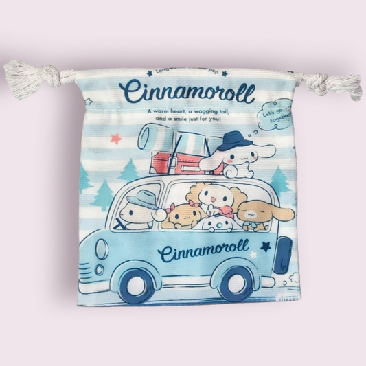 Small Cinnamoroll Family Soft Drawstring Bag