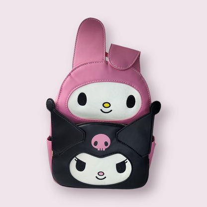 Loungefly My Melody & Kuromi Double Pocket High Quality Backpack Purse