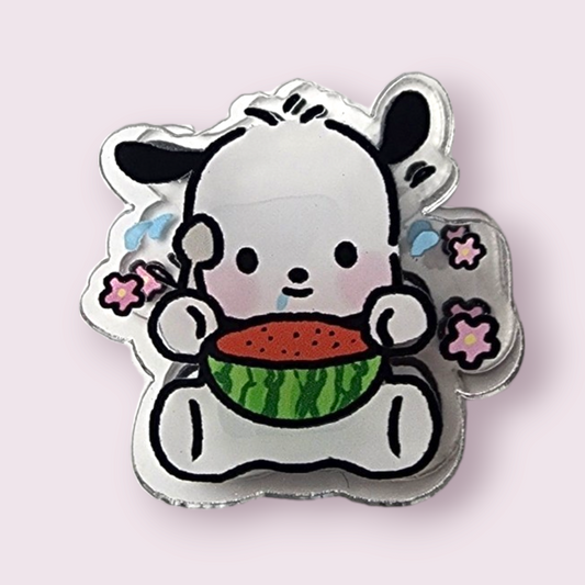 Pochacco Watermelon Acrylic Paper Clip