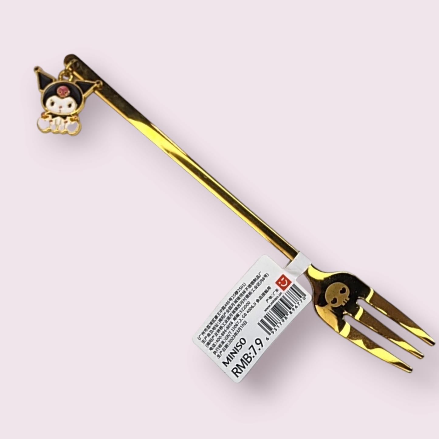 MINISO Kuromi Golden Charm Fork or Spoon