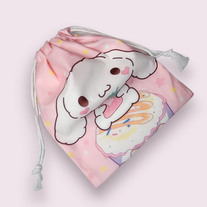 Large Cinnamoroll Strawberry Soft Drawstring Bag