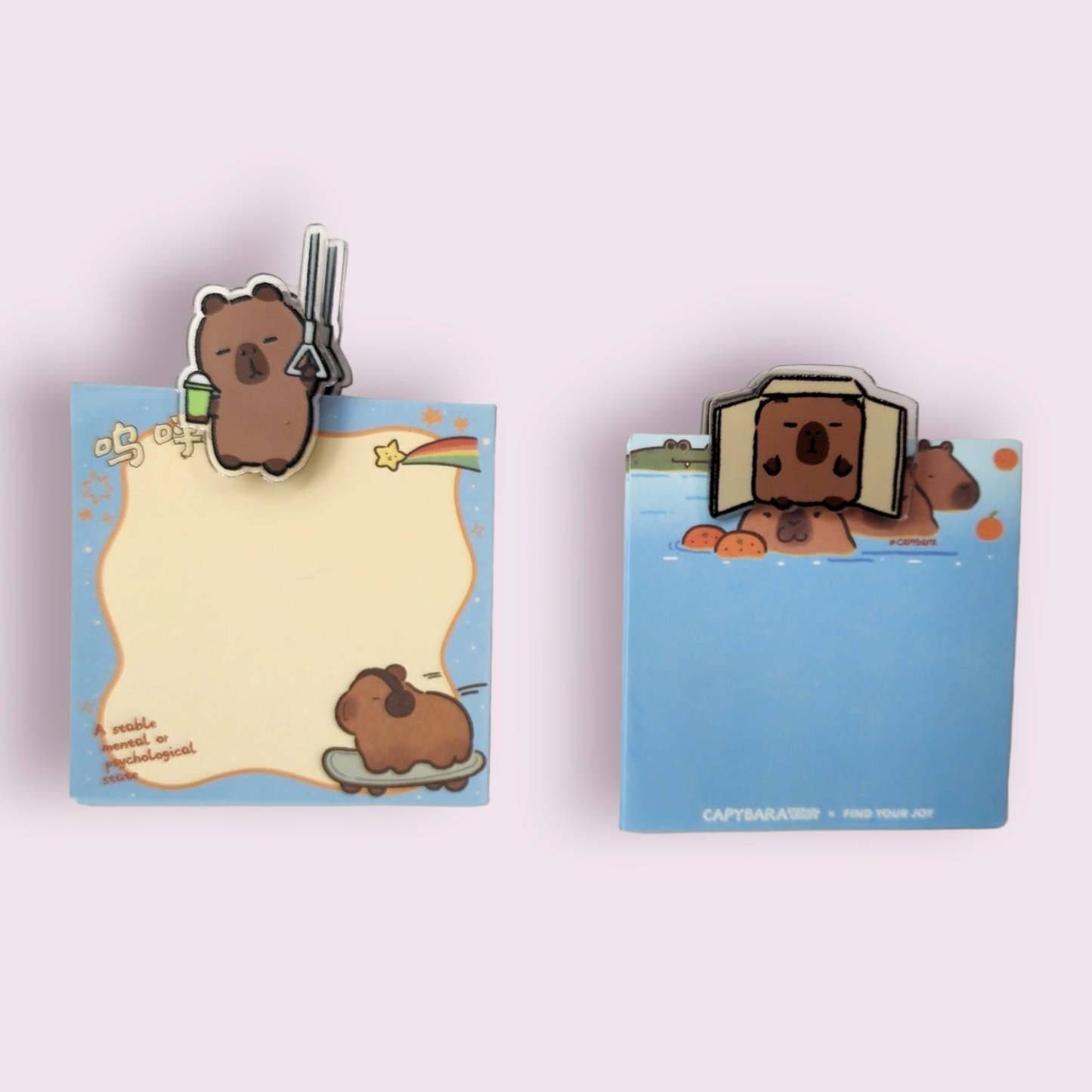 10pc Capybara Stationary Bundle w/ Lucky Charm