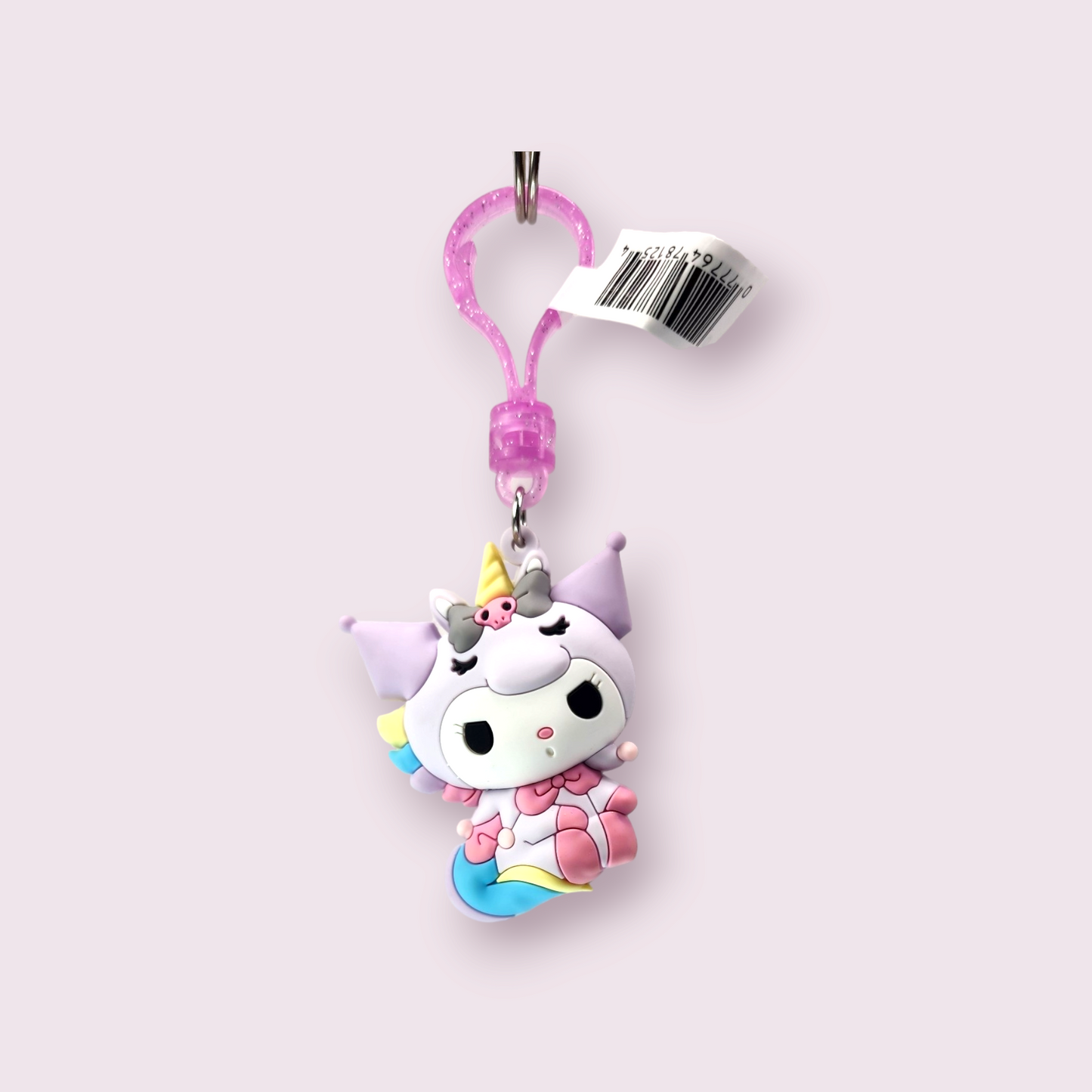 Kuromi Unicorn Clip Keychain