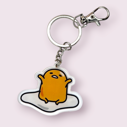 Gudetama Lazy Egg Acrylic Keychain