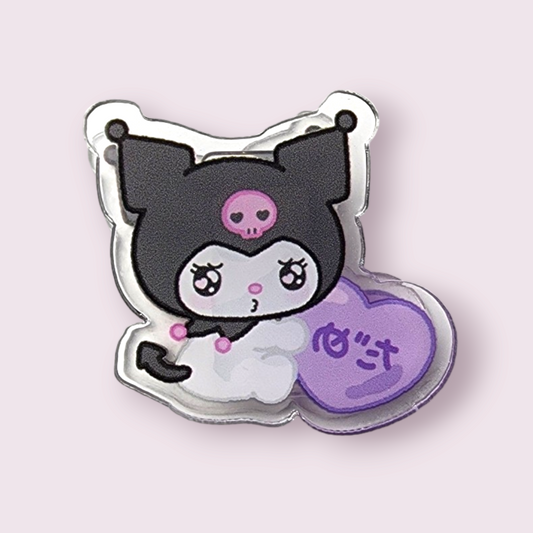 Kuromi Heart Paper Clip