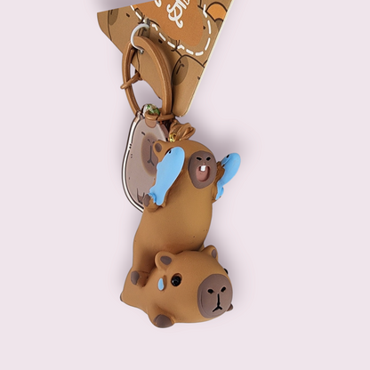 MINISO Capybara Fish Keychain Accessory Set