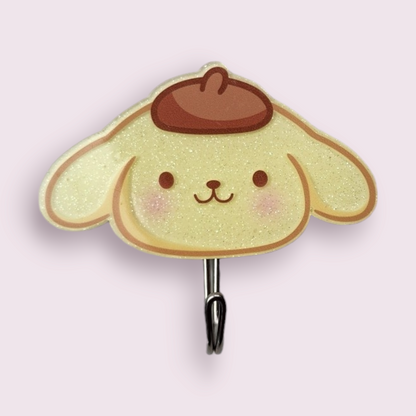 Pompompurin Glitter Acrylic Wall Hook