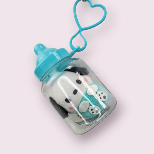 Baby Bottle Pochacco 2pc Keychain