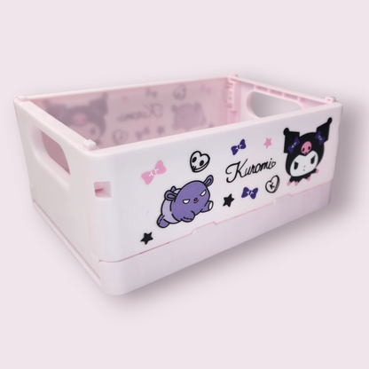 Kuromi & Baku Stackable Plastic Storage Box