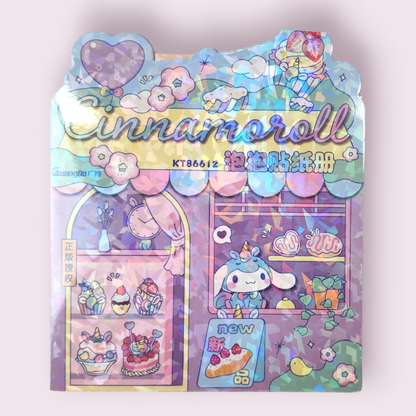 Cinnamoroll Unicorn Puffy Sticker Sparkle Sticker Book