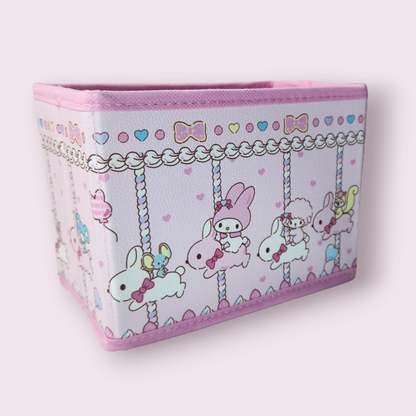 Melody Carousel Small Fabric Desktop Storage Box