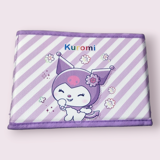 Kuromi Stripe Fabric Desktop Storage Box