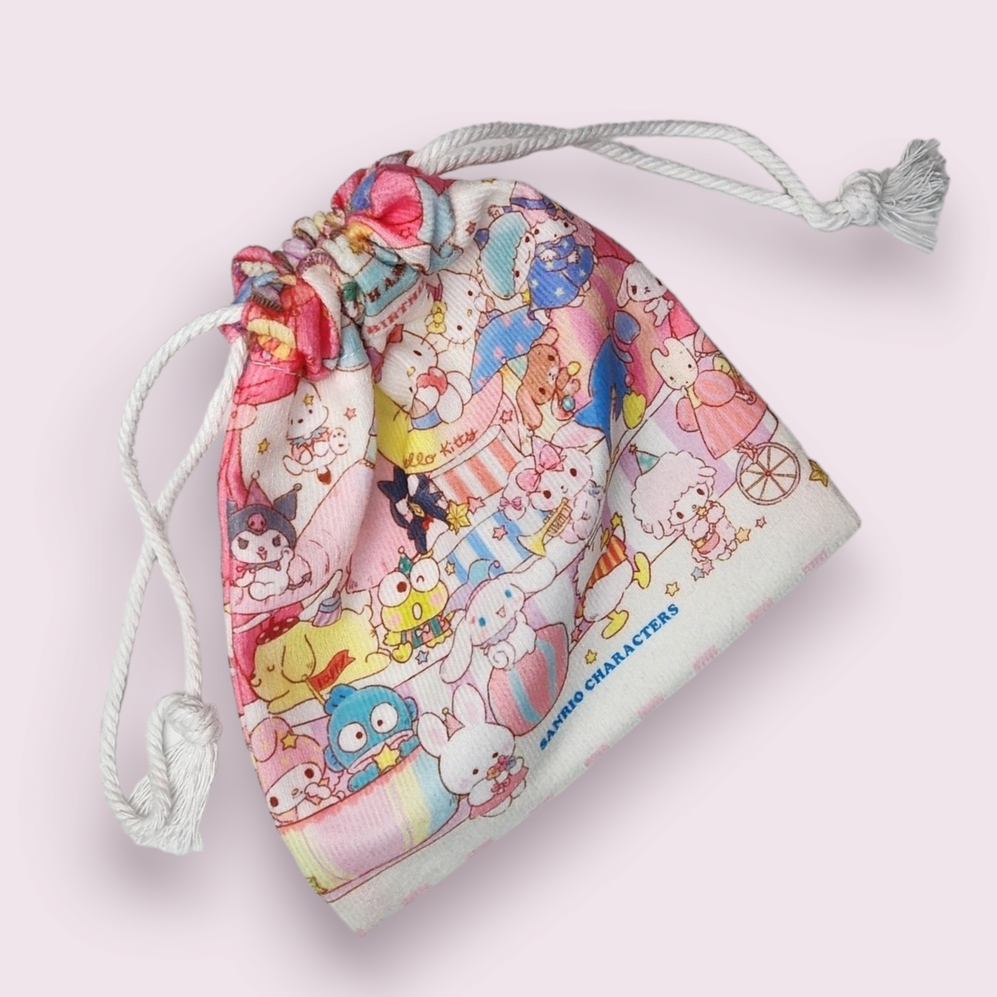 Small Family Circus Soft Drawstring Bag