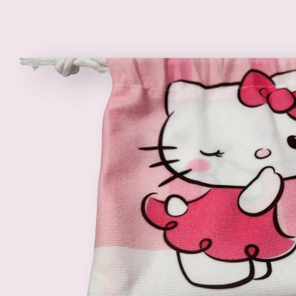 Small HK Wink Soft Drawstring Bag